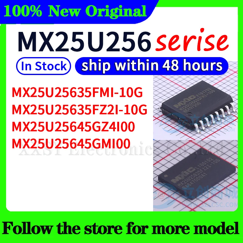 

MX25U25635FMI-10G MX25U25635FZ2I-10G MX25U25645GZ4I00 MX25U25645GMI00 В наличии 48-часовая доставка