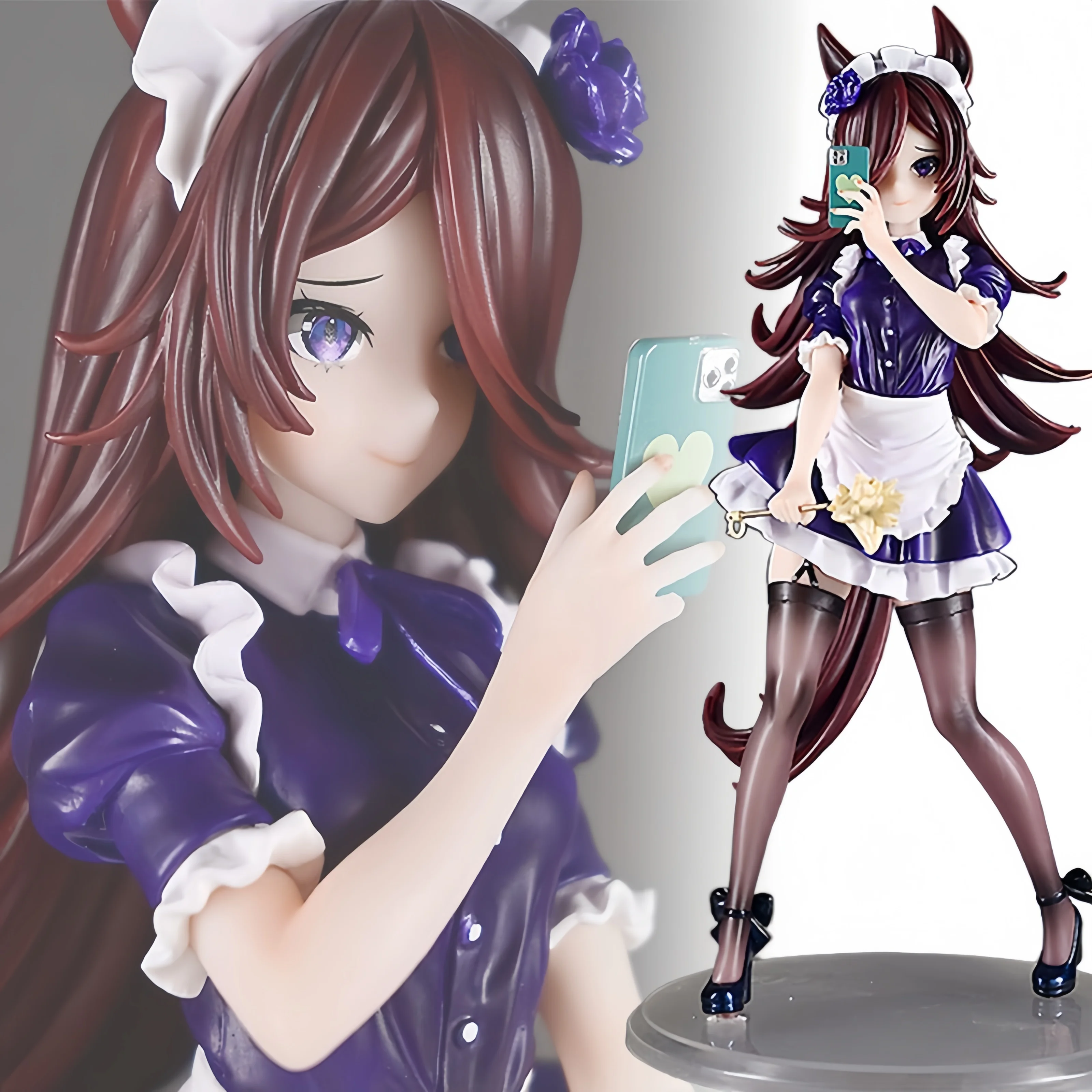 

В наличии Новый Umamusume Pretty Derby Rice Shower Girls Toys Аниме Фигурки ПВХ Фигурка Игрушка Игра Коллекционная Модель Куклы Игрушки