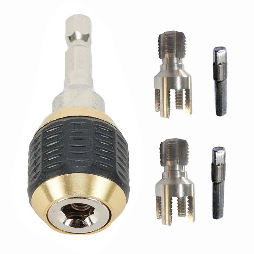 

Quick Coupling Tool for Water Pipe Threading Integrated Design for 20MM and 25MM Internal and External Threads