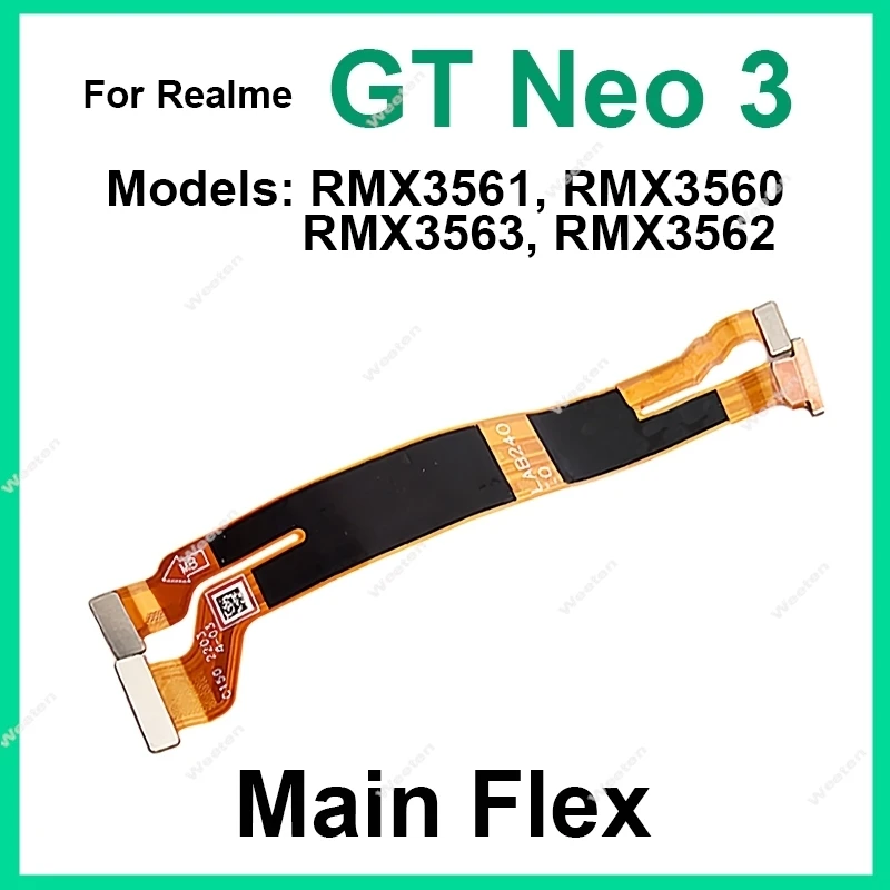 LCD Display Motherboard Flex Cable For Realme GT Neo 3 GT 2 GT2 Pro Mainboard LCD Screen Connector Flex Ribbon Spare