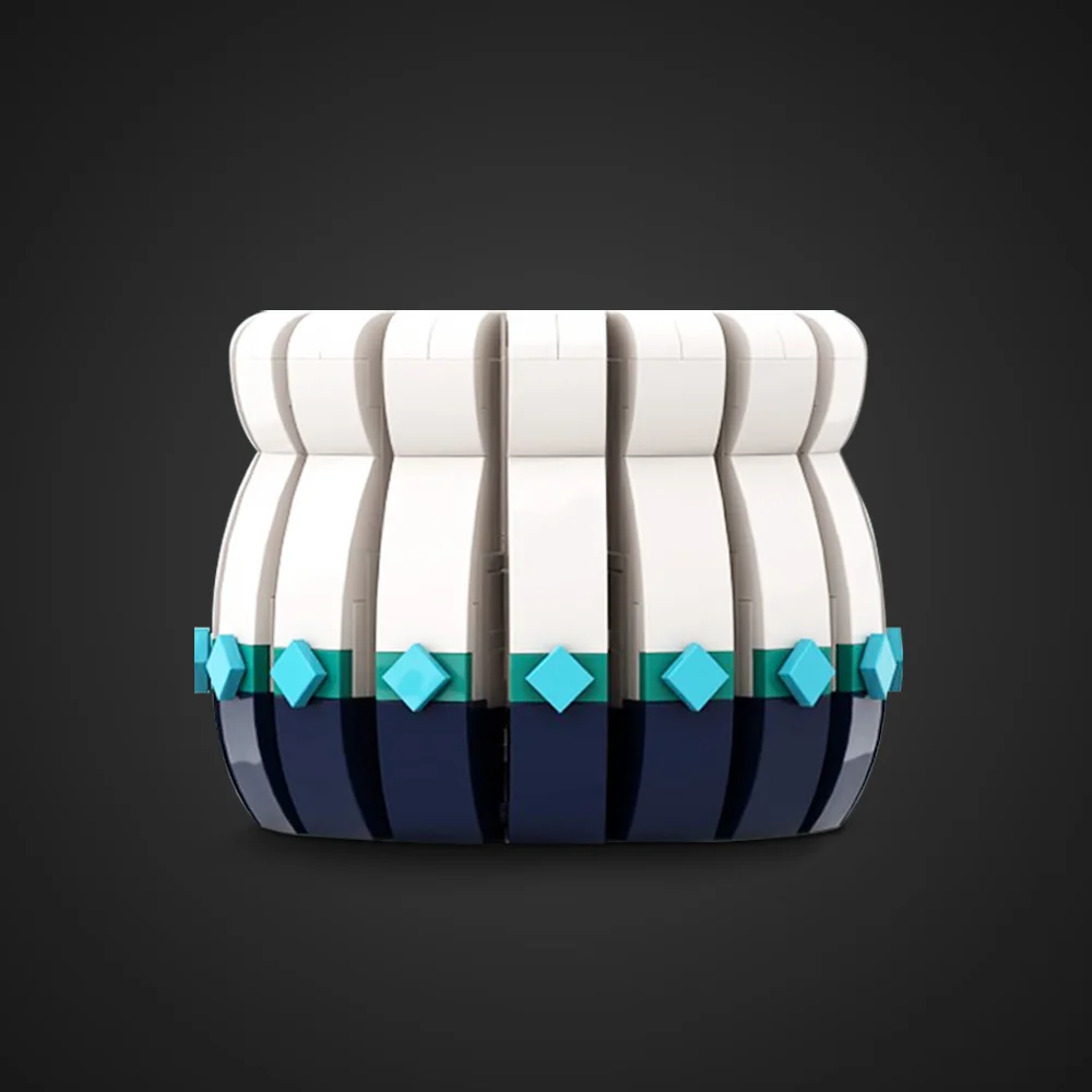 

MOC-224164 Blue And White Vase Building Block Model Mini Size Vase Decorate Bricks Assembly Educational Toys Kids Birthday Gifts