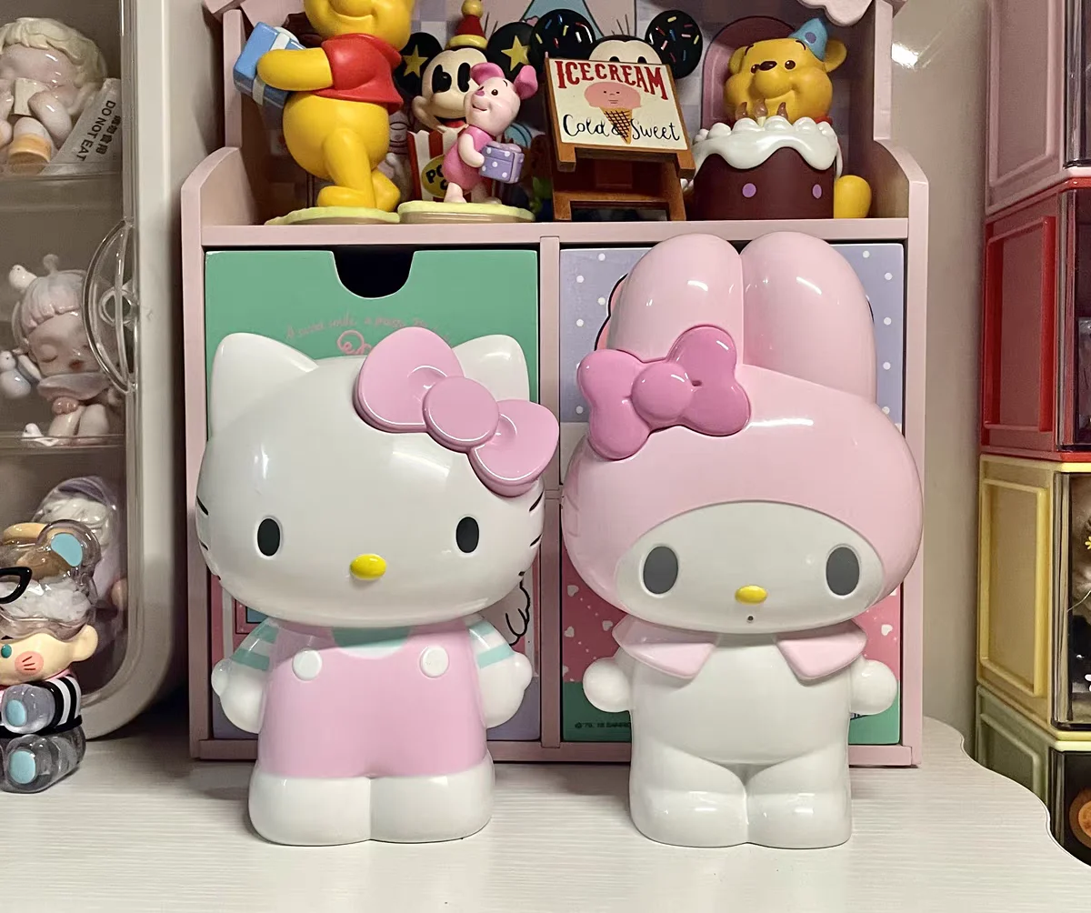 Sanrio Hello Kitty Characters Series Kuromi My Melody Cinnamoroll Cute Pen Holder Stationery Makeup Brush Storage Ornament Gift