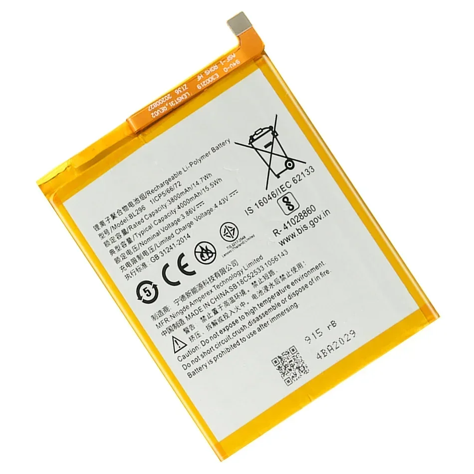 Mobile phone battery bl296 bl297 for Lenovo Z6 l78121 Z6 pro z6pro l78051 K5 pro k5pro l38041 Lite z6lite