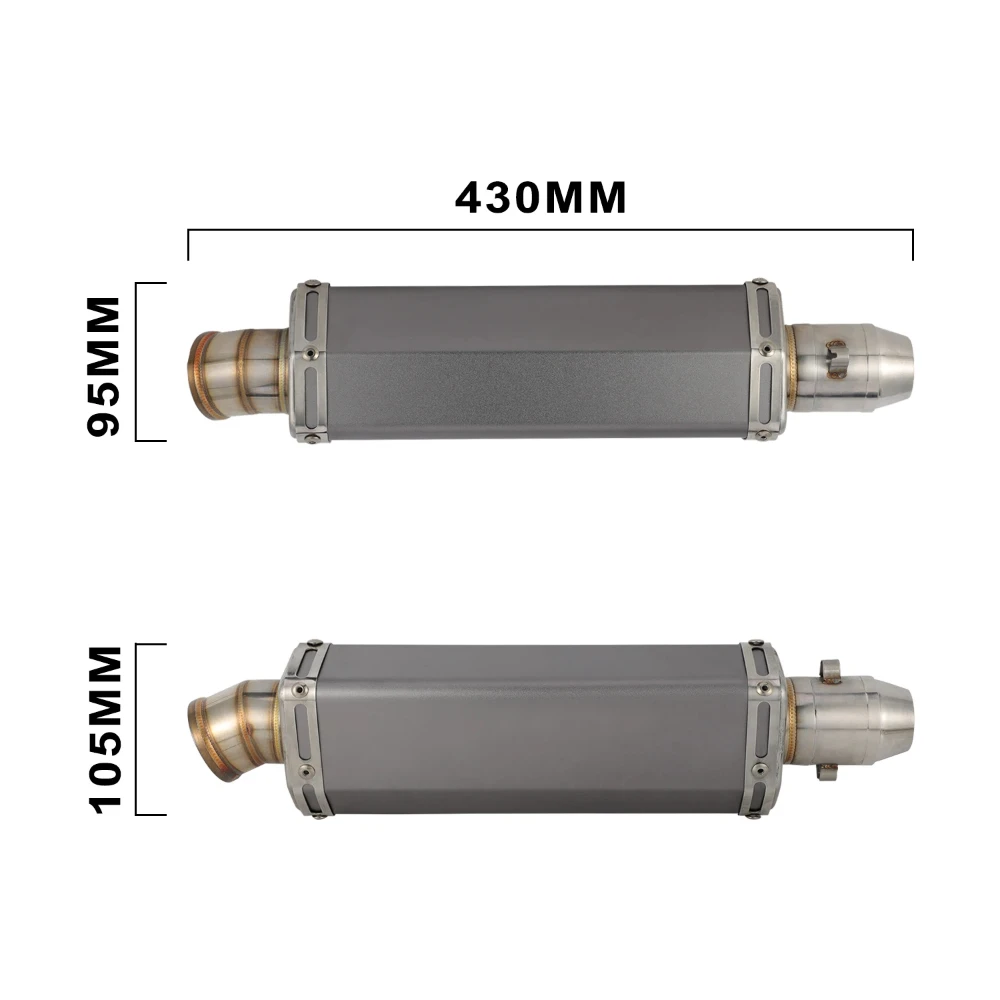 Exhaust Pipe For Universal 38‑51mm Pit Dirt Bikes Scooter ATV Quad Motocross Accessories Stainless Steel Aluminum Multi Piece
