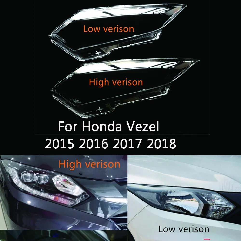 

Car Front Headlamp Glass Lamp Lampshade Lens Shell Headlight Cover For Honda Vezel 2015 2016 2017 2018 ​Auto Light Housing Case