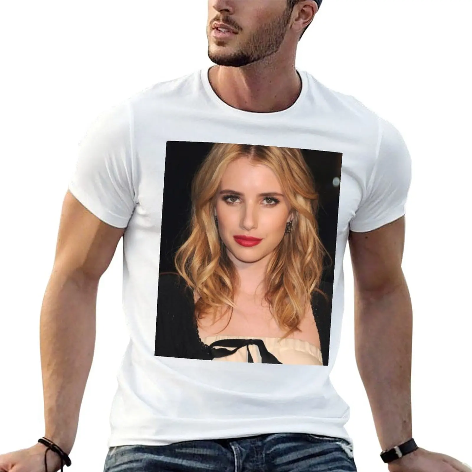 Emma Roberts T-Shirt Work Wear Lightweight Tee