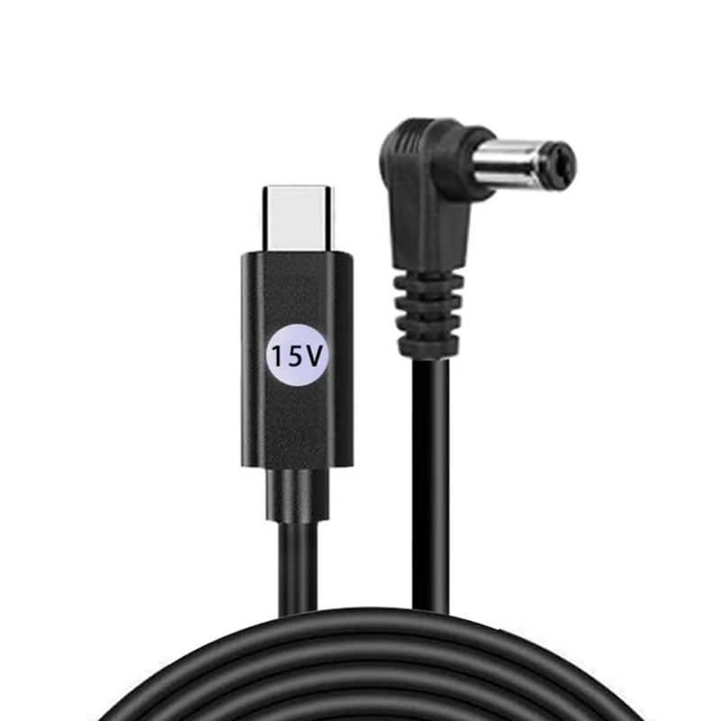  Safe Type C to DC5521 Power Cable Intelligent Chip for Stable Power Output