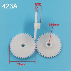423A 0.5M Spur Gear 22mm Diameter 42 Teeth Plastic Pinion DIY Repair Parts Toy Accessories 42T 3mm Hole 10pcs/lot