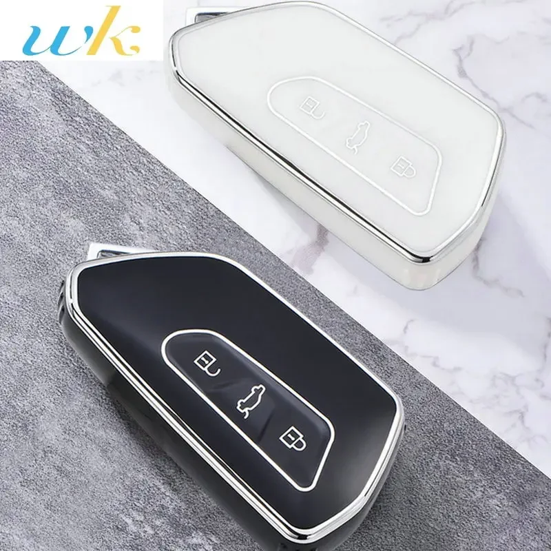 

Fashion TPU Car Key Case Cover Shell Fob For Volkswagen VW Golf 8 MK8 ID-4 ID-6 For Skoda Octavia A8 For Seat Leon FR MK4 Cupra