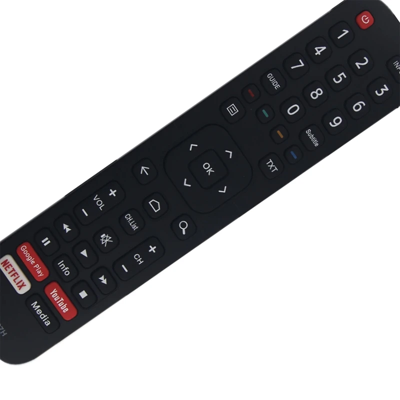 Substituição do controle remoto para Hisense HD, Smart TV, Google Play, YouTube, Netflix, EN2BW27H