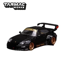 1:64 Porsche RWB 993 Sopranos alloy simulation model, children's collection of decorative toys, for children's holiday gifts.