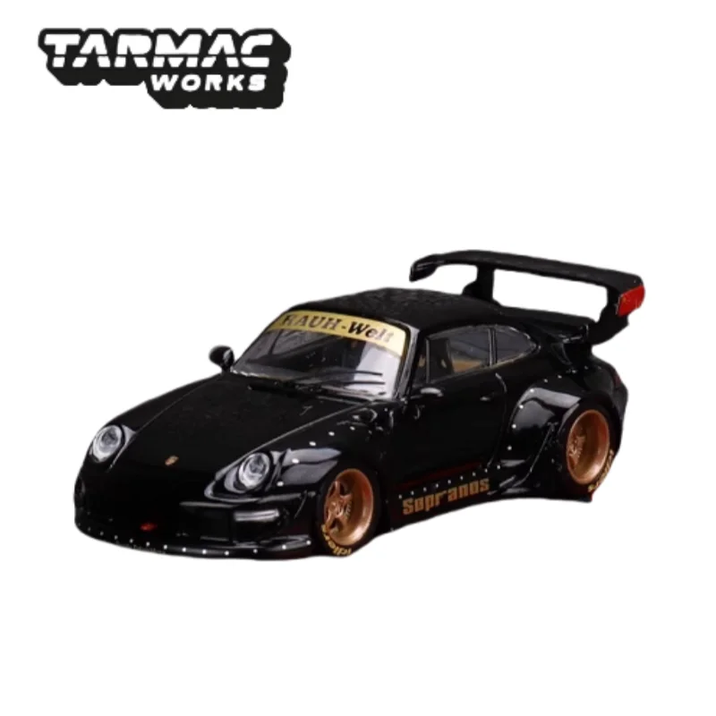 1:64 Porsche RWB 993 Sopranos alloy simulation model, children's collection of decorative toys, for children's holiday gifts.