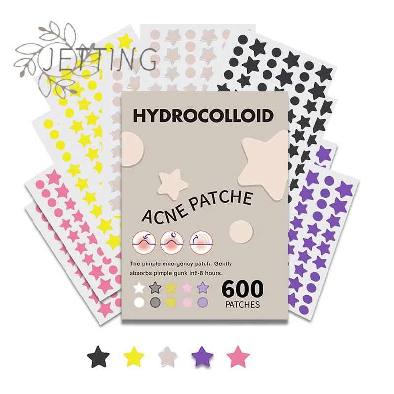 

Hot 600PC/SET Star Pimple Patch Acne Colorful Invisible Acne Removal Skin Care Stickers Concealer Face Spot Beauty Makeup Tool