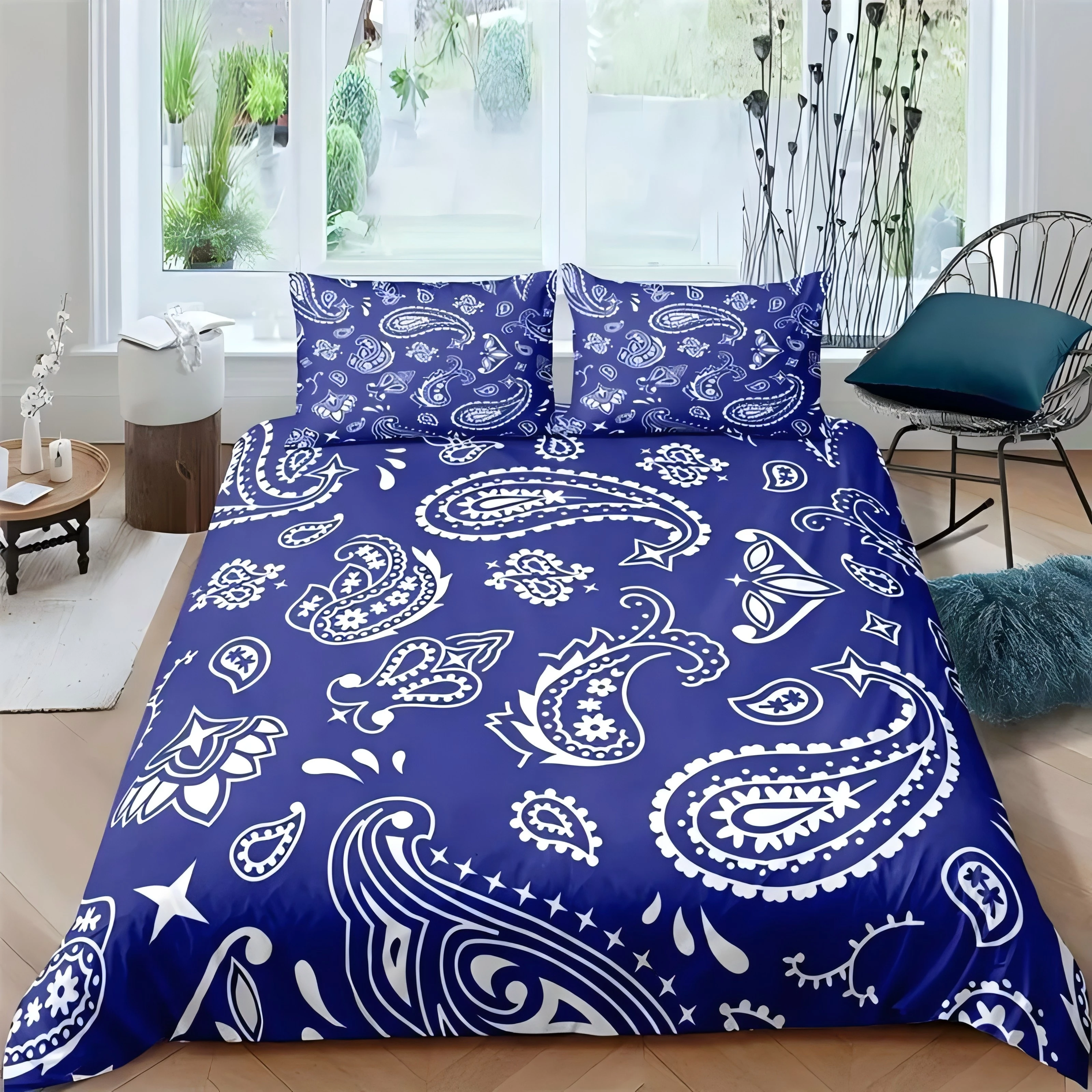 

Paisley Mandala 3D Printed Quilt Cover Set Bohemian Style Bedding Cover Pillowcase Luxury Home Textiles Soft Duvet Cover Sets