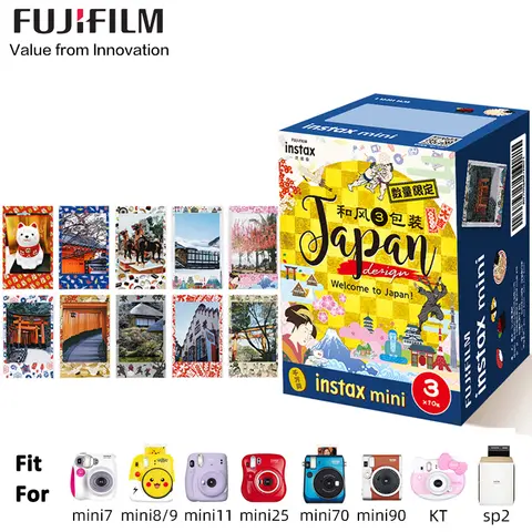 Fujifilm Instax Mini Japan Film 10-30 Vellen Voor Instant Mini Evo 11 12 9 8 40 Camera Voor Link 2 Printer Fuji Instax Mini Film
