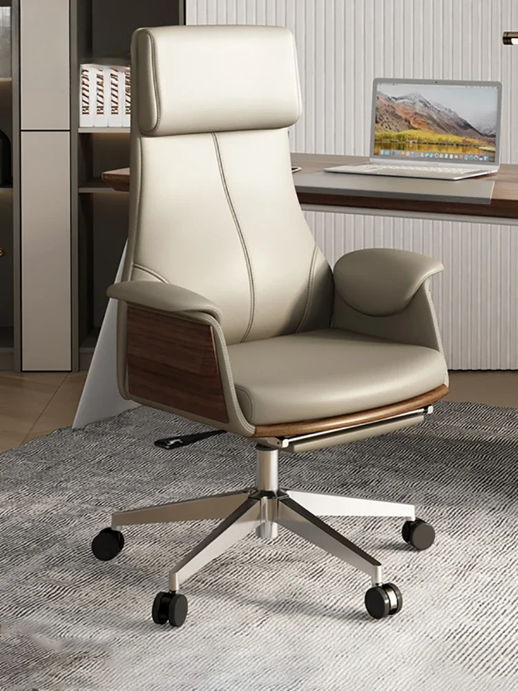 Senior Backrest Office Chair Leather Commerce Computer Boss Gaming Chair Work Executive Sillas De Oficina Office Furniture Girl