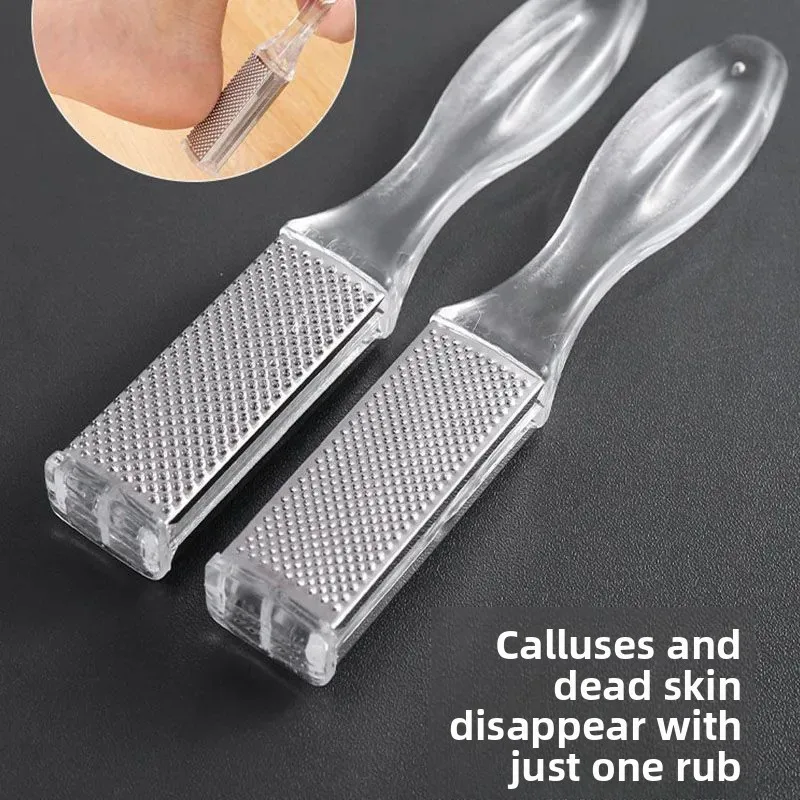 

Двусторонняя пилка для ног, средство для удаления мозолей, отшелушиватель омертвевшей кожи, инструмент для педикюра, профессиональный скраб для ног