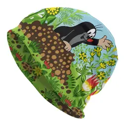Custom Cute Cartoon Mole Beanies Caps Men Women Unisex Streetwear Winter Warm Knit Hat Adult Krtek Little Maulwurf Bonnet Hats