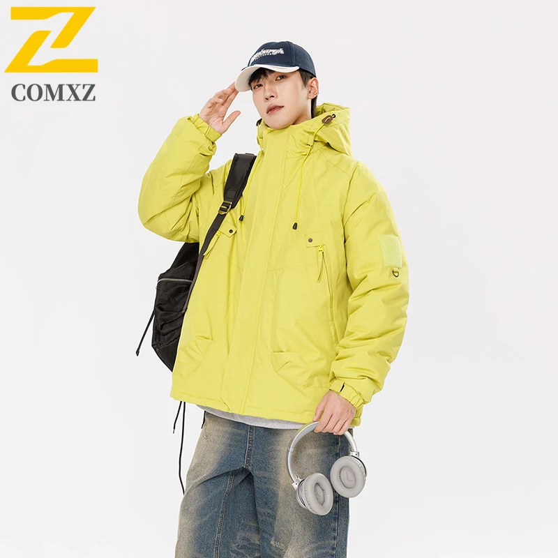 2025 جديد الرجال سترة قطن الجرافين سميكة الدافئة يندبروف مقاوم للماء معطف مقنع الترفيه في الهواء الطلق التزلج التخييم باركر معطف