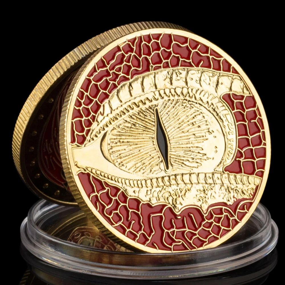 The Red Dragon Collectible Magic Souvenir Coin Gold Plated Souvenir Coin Collection Gift Commemorative Coin