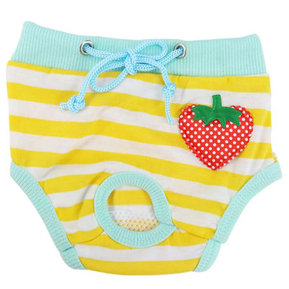 

Pet Cotton Physiological Pants Dog Menstruation Protective Sanitary Pants Size M Comfortable Breathable Dog Diapers for Female