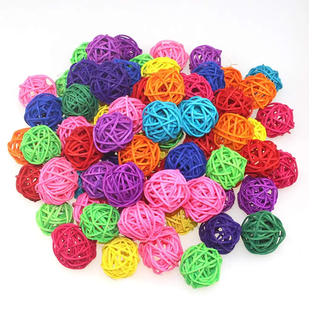 

Artificial Wicker Rattan Balls Decorative Straw Ball For Christmas Party Wedding Decoration Crafts Hanging Accessories Supplies