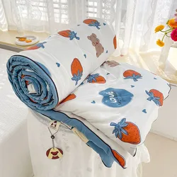 Baby Quilt Double Layer Yarn Soybean Fiber Mother And Baby Grade Soft Summer Cool Quilt Comfortable Breathable Home Textile