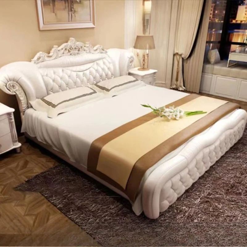 

Креативная двуспальная кровать с каркасом размера «king-size», роскошная уникальная двуспальная европейская кровать, современный педикюр, мебель для дома Muebles Para El Hogar