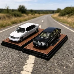 WTX Diecast 1:64 W140 600S Extended Version Limousine Alloy Car Model Classic Adult Collection Display Souvenir Gift  Boy Toy