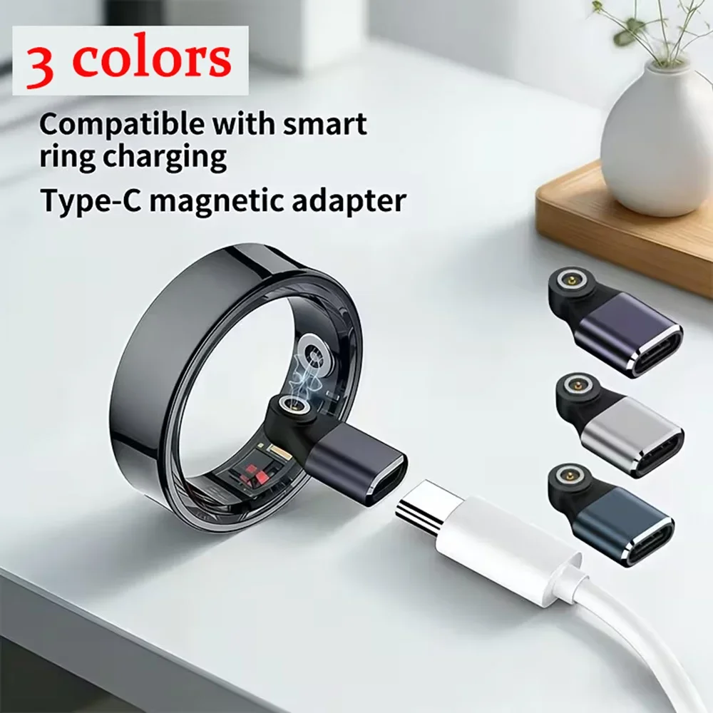 Universal Smart Ring Charger Magnetic USB-C to 4mm 1-Pin For YoR by Letsfit/COLMI/Mingdaln/Lifebee/Kuinha and More Smart Ring