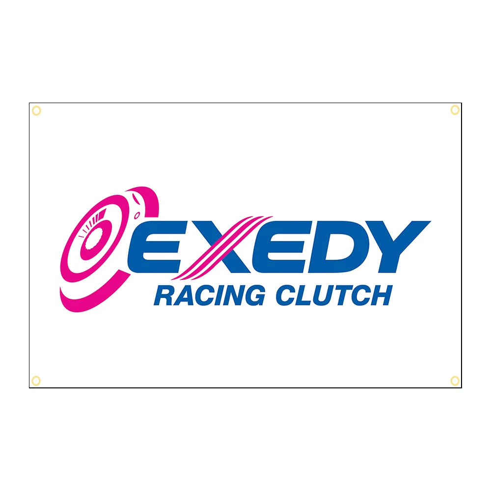 90x150cm  EXEDY Clutch Flag motorcycle Racing Car man bedroom Interior decoration banner tapestry