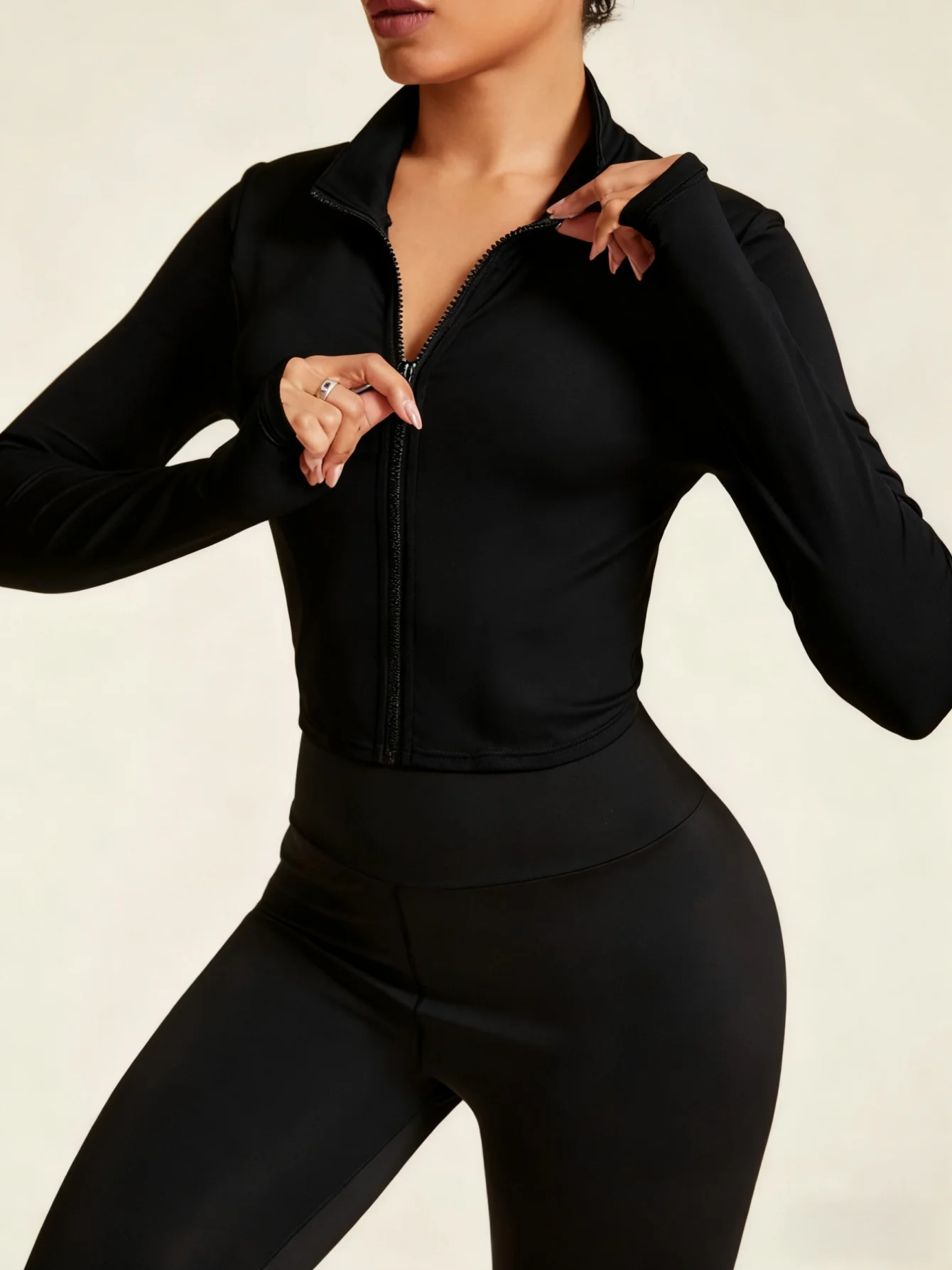 

Новая профессиональная куртка для йоги, уличный бег, пилатес, утягивающий топ с длинными рукавами для фитнеса для езды на велосипеде и тренажерного зала