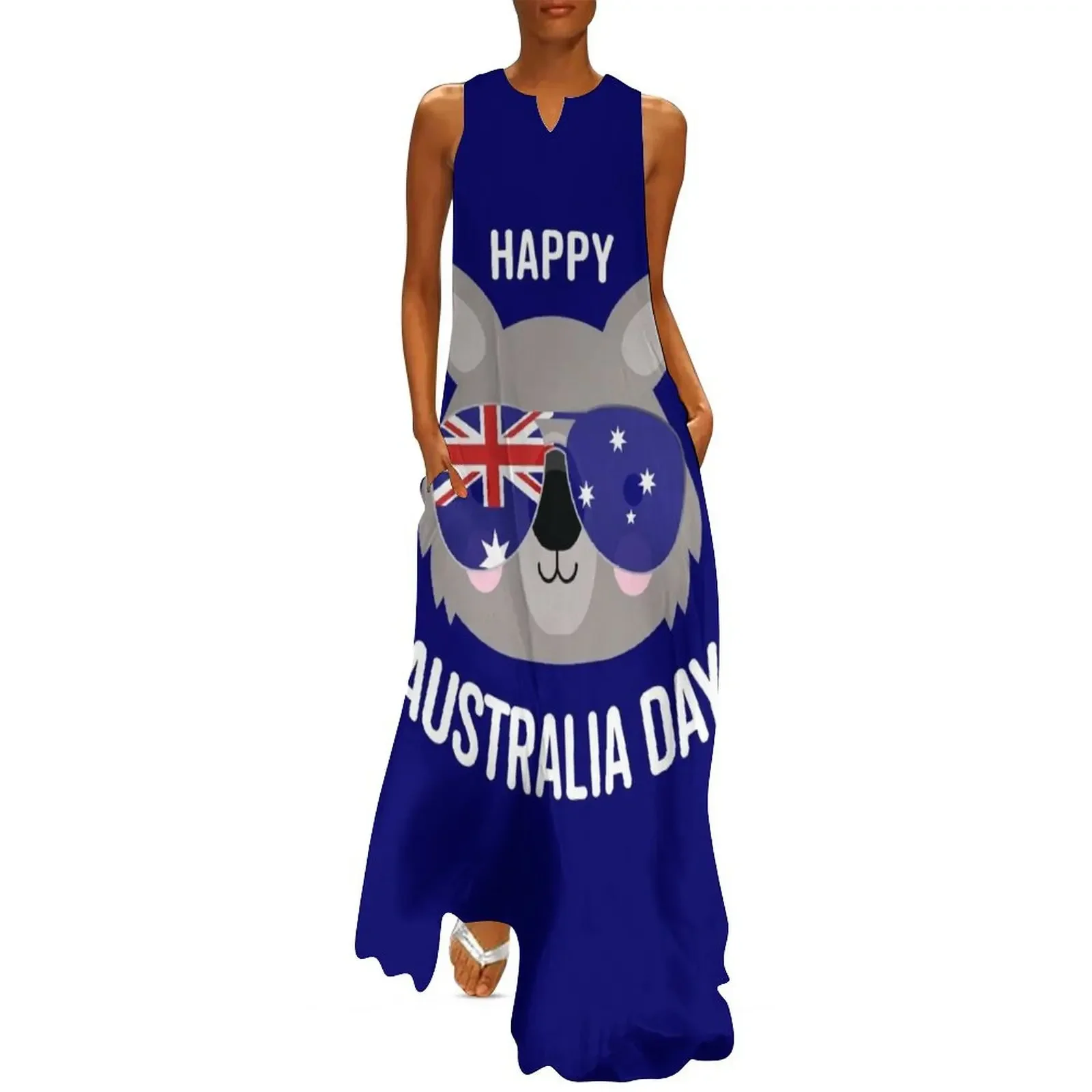

Happy Australia Day - wombat Long Dress summer dress woman 2025 Evening gown evening dress women