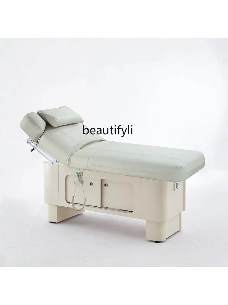 Electric Lift Beauty Care Bed Massage Massage Couch Latex Beauty Bed Skin Management Spa Bed