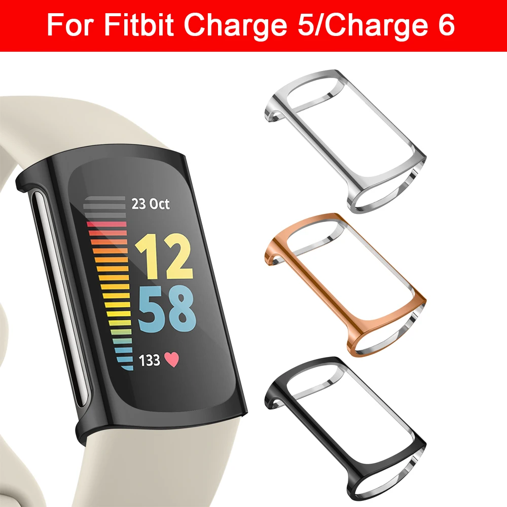 Мягкий чехол из ТПУ для Fitbit Charge 6 5, полное покрытие, защитный чехол для экрана Fitbit Charge5 Charge6, аксессуары для умных часов Мягкий чехол из ТПУ для Fitbit Charge 6 5, полное покрытие, защитный чехол для экрана Fitbit Charge5 Charge6, аксессуары для умных часов