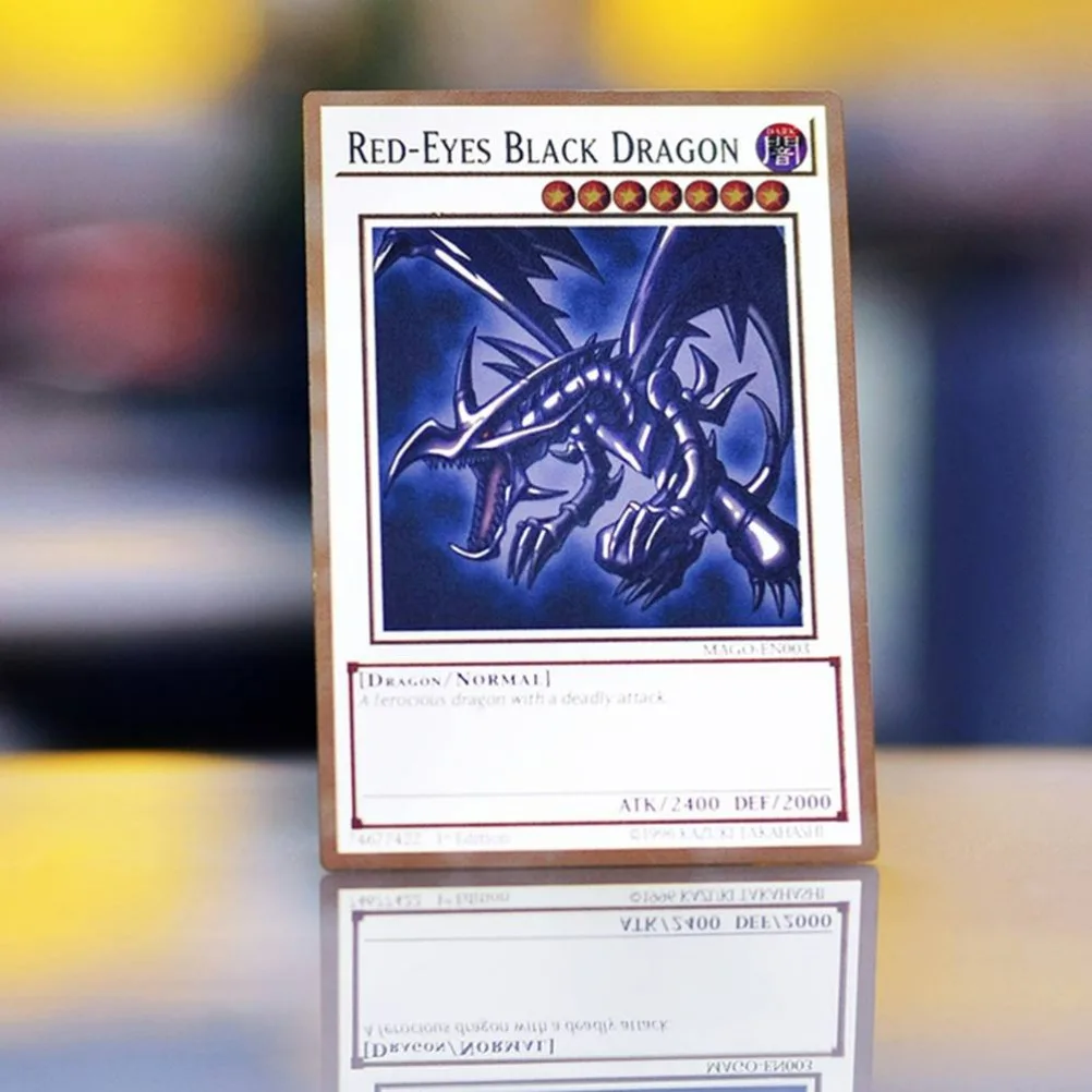 Yugioh Cards Metal Yu Gi Oh Letters Gold Silver Tcg Dark Magician Blue Eyes White Dragon Ra Anime Card Board Game Kids Toys Gift