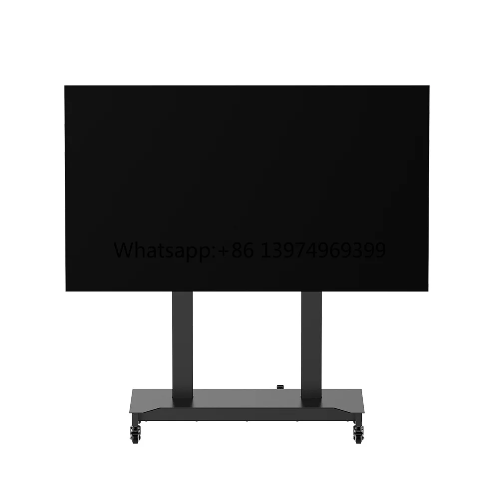 Modern Cold Rolled Steel Motorized Mobile Rolling Stand TV Cart 52-100 Inch LCD LED TVs TV Trolley for Office and Home Use