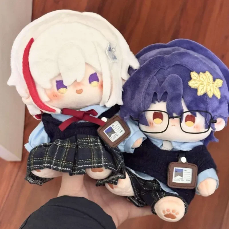 20CM Anime Honkai: Star Rail Dr. Ratio lindos juguetes  muñecos  peluche con esqueleto relleno Cosplay Kawaii orejas Festiva