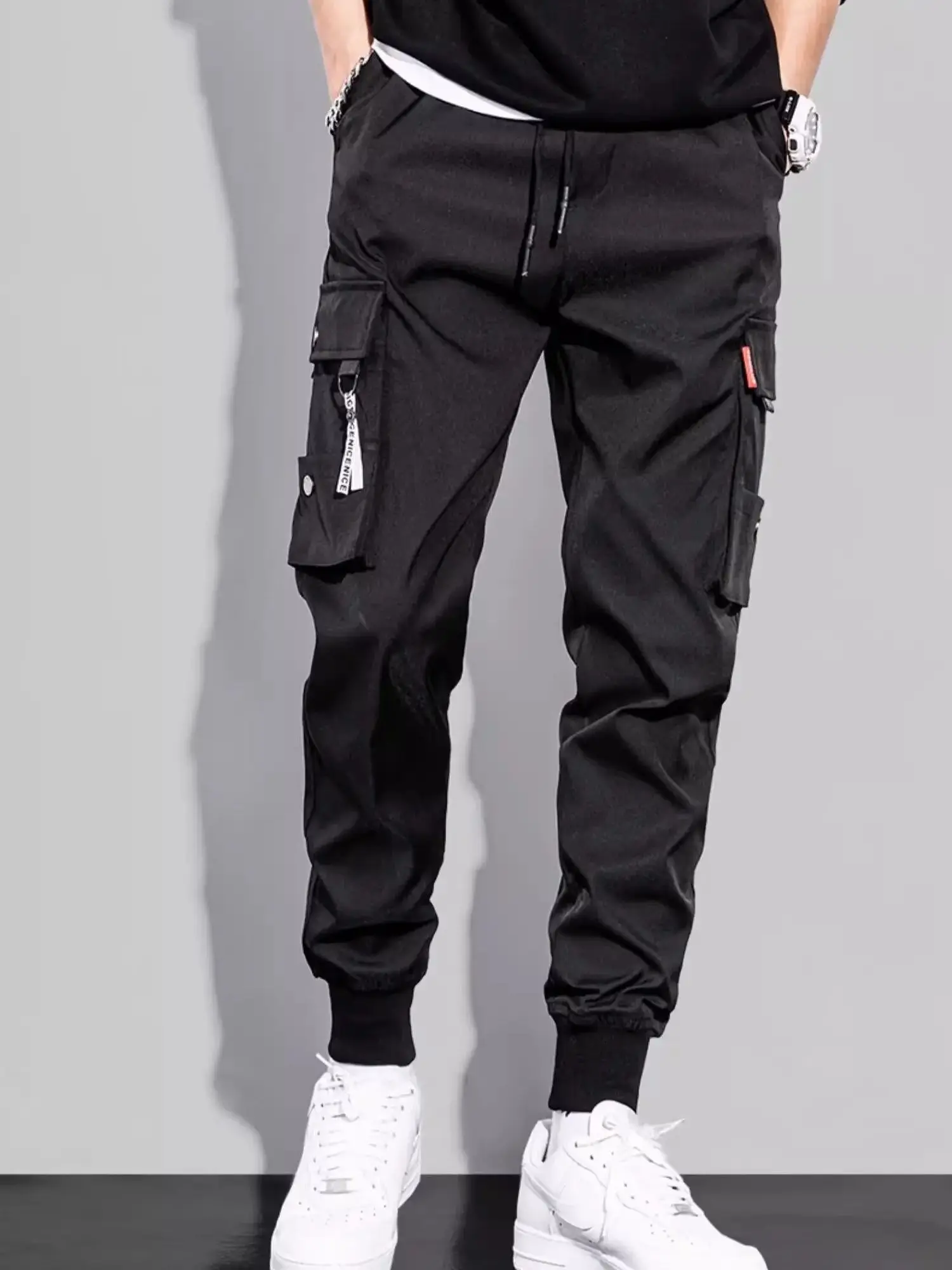 2025 New men work pants, tactical pants, workwear, multi pocket casual training pants, jogging and hiking casual pants