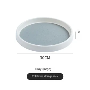 1/4 pcs 360 Rotary Anti sliding kitchen Rotary Conding Storage Rack Round Cabinet Multi Functional storage rack 10 Main Sales Settlement Door Girating - №7