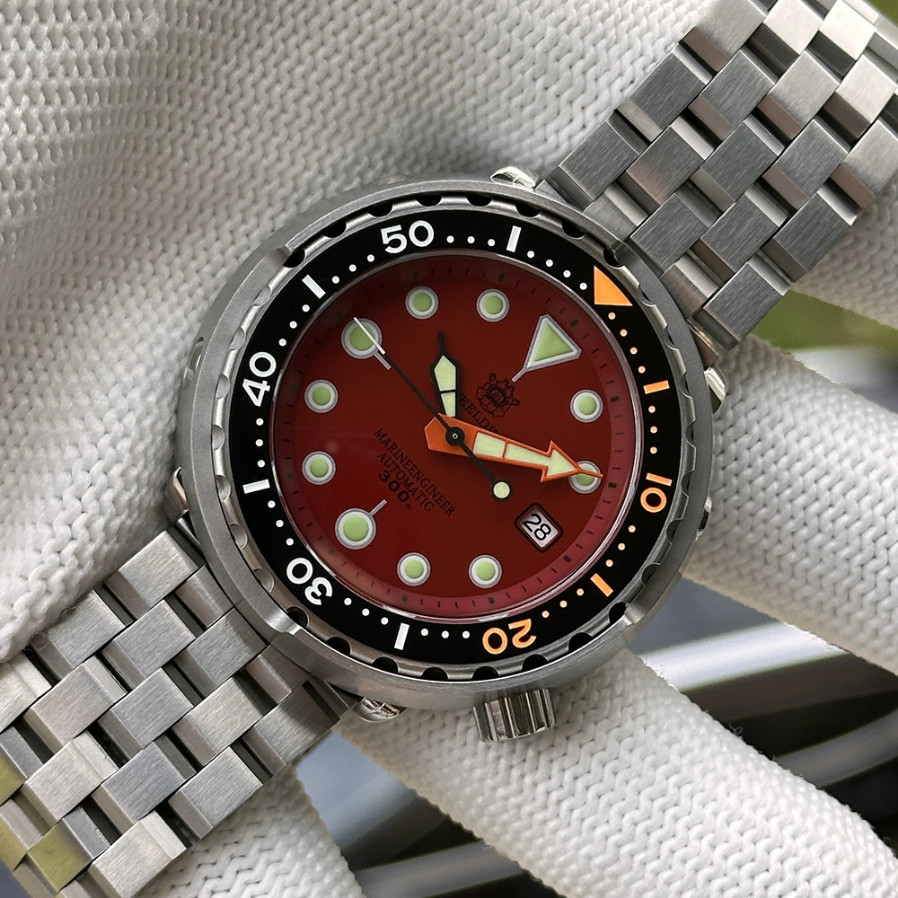 2025 Tuna Can Classic Watch For Men STEELDIVE SD1975C Super Luminous Ceramic Bezel 300M Waterproof NH35 Movement Dive Wristwatch image 3