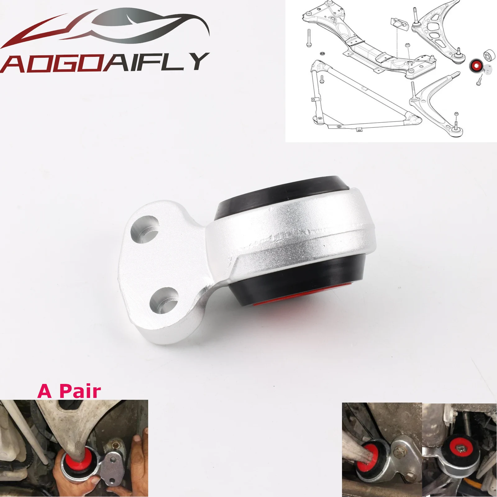 Bujes de brazo de control delantero de alto rendimiento E46 E85 31126783376 para BMW 325i 330i Z4 99-06 31126777850 31126757623