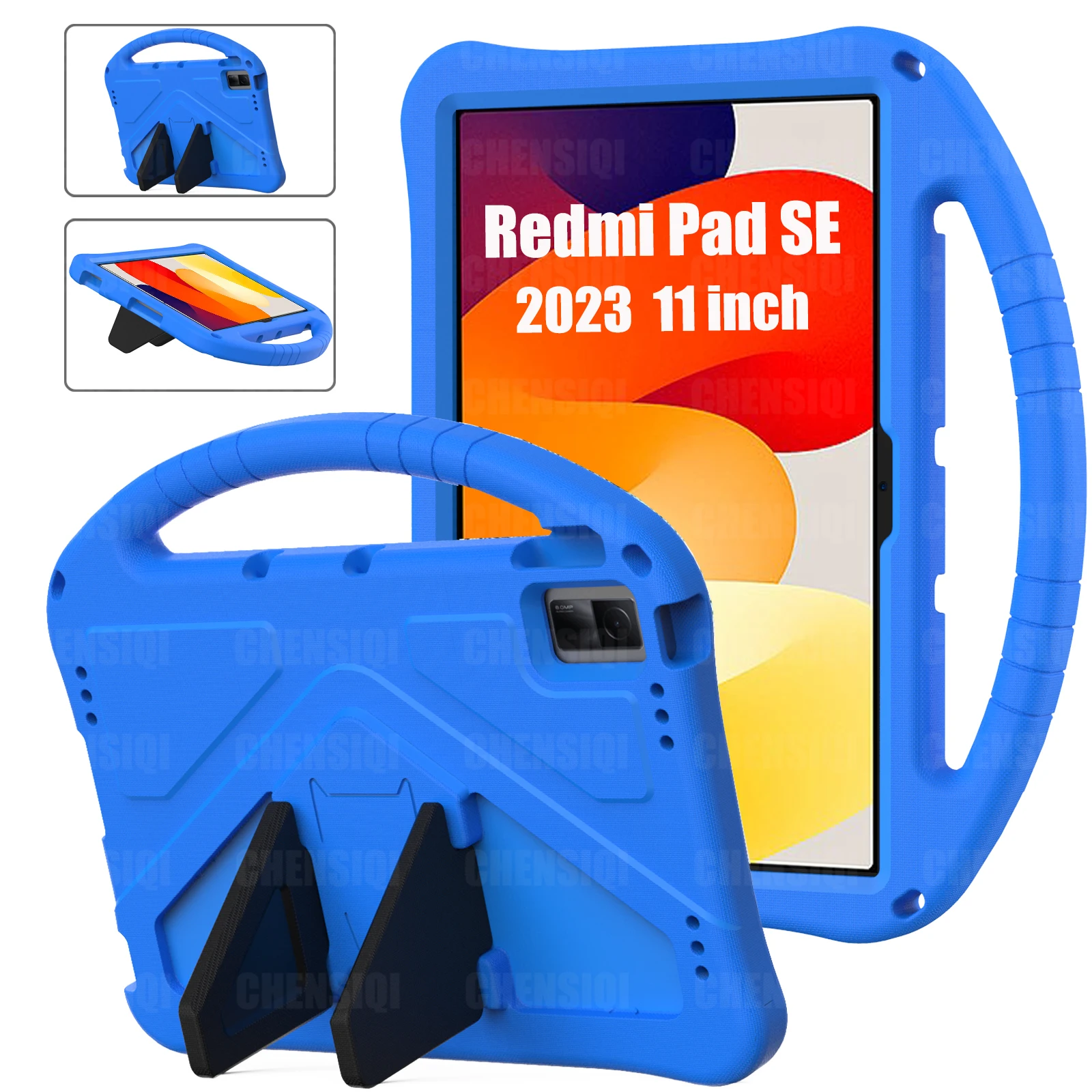 Funda protectora para Xiaomi Redmi Pad SE, 11 ", EVA, a prueba de golpes, con asa de soporte, para tableta y niños, 2023