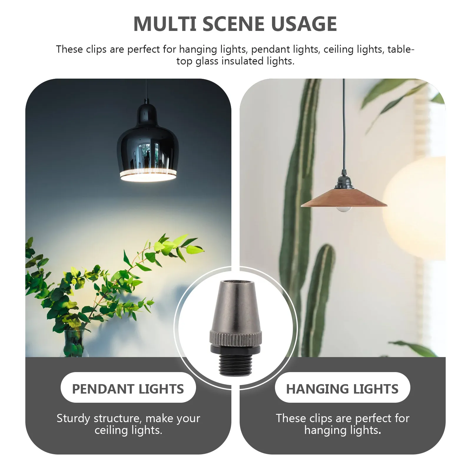 10Pcs Ceiling Light Cord Grips Screw-in Thread Cable Glands for Hanging Pendant Chandelier Strain Relief Connector Cable Fixing