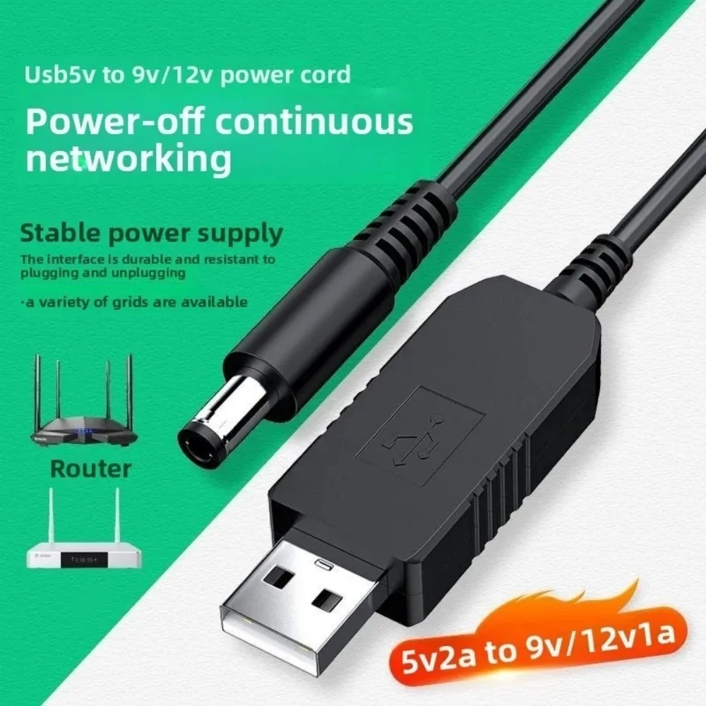 5V bis 12V 9V Stromkabel 5,5*2,1mm USB DC für Router WIFI Modem Lüfter Adapter Draht USB Boost Modul Konverter über Powerbank