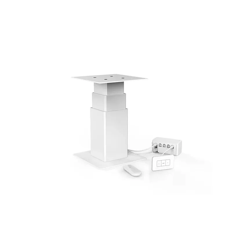 Height adjustable desk, high load actuator, synchronous table legs, linear extension electric lifting column