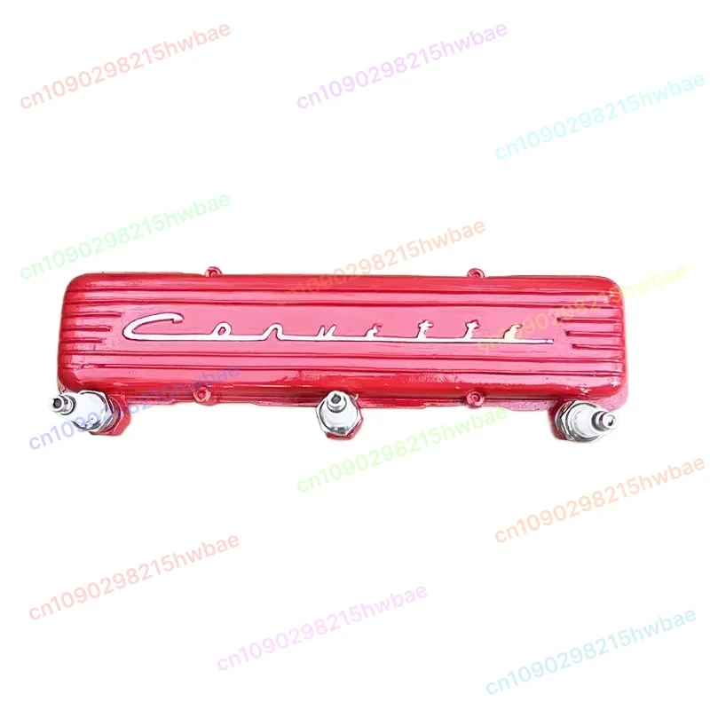 

Corvette Script Valve Cover Rack Vintage Garage Spark Plug Decorative Rack Key Hook