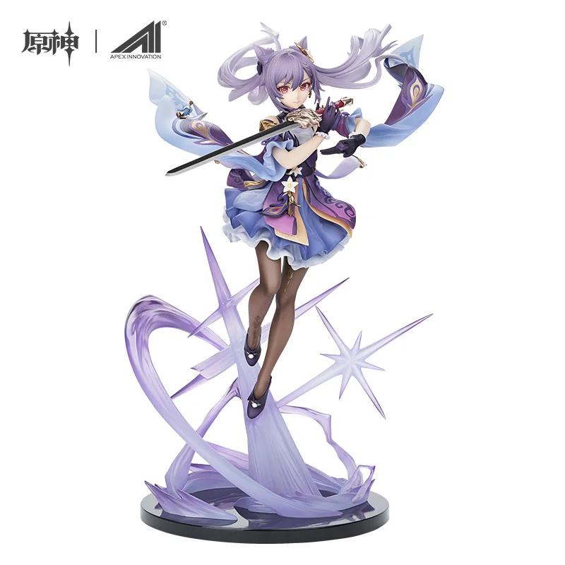 

New Arrive Mihoyo Genshin Impact Official Ting Ni Kuai Yu Keqing Static State Garage Kit Ver.1/7 Genshen Desktop Decorations