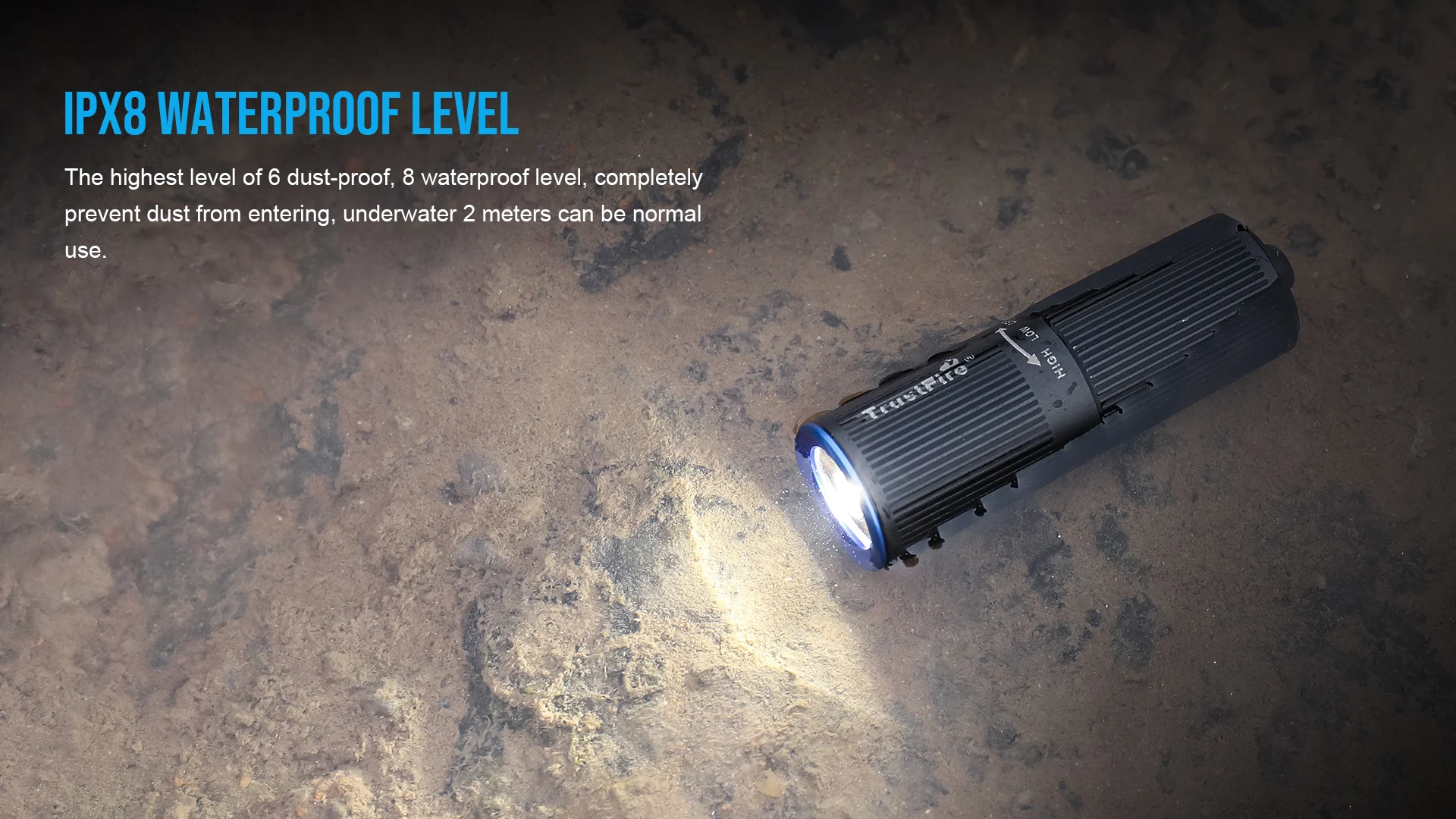 Trustfire Mini2 Torcia LED Portachiavi Ricaricabile USB - 220 Lumen, Batteria Integrata 10180, Mini Torcia Tattica In Alluminio Per EDC - 6