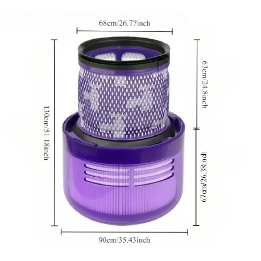 【Paquete de 2]】Filtro HEPA de vacío Dyson para V11/V15/SV14: posfiltro lavable, trampas 99,97% de polvo y polen, pieza de repuesto OEM